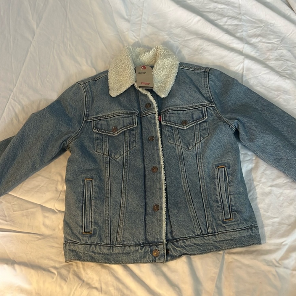 Jean jacket with wool inside